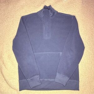 Old Navy Fleece Zip Men's Navy 1/2 Zip Sweater sz medium